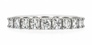 Anillo de diamantes plata