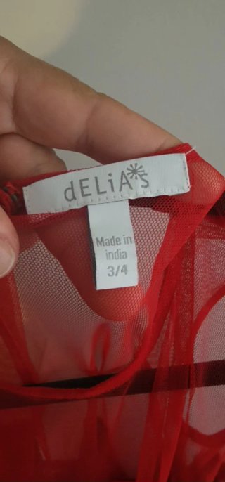 Vestido rojo de niña 12 a 13 años