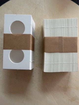 Alvéolos para moedas 2€ 2 packs 200 unidades