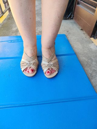 Sandali MOENIA donna zeppa beige n. 38