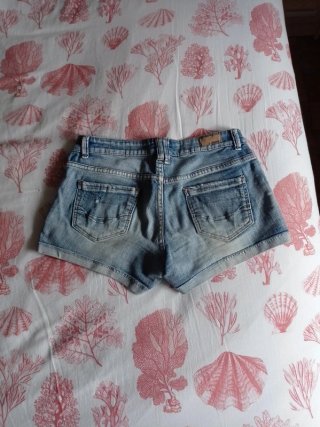 Shorts vaqueros desgastados