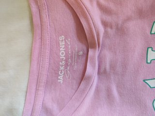 Camiseta Jack & Jones Rosa Talla S