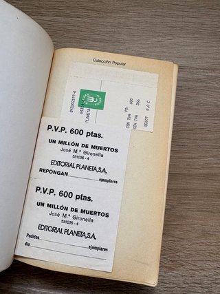 Un millón de muertos | José María Gironella, 1983