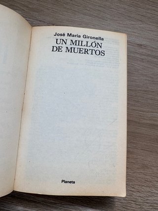 Un millón de muertos | José María Gironella, 1983
