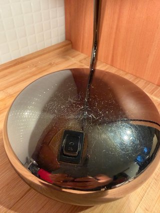 Lámpara de mesa halógena retro
