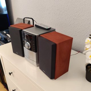 Minicadena Sony CMT-EH10 Plata/Marrón