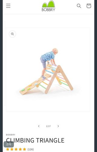 Triángulo Pikler madera