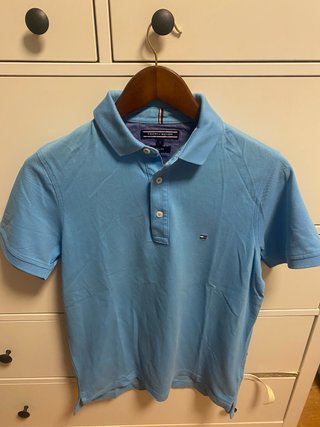 Polo Tommy Hilfiger Celeste Talla S