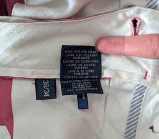 Chinos Polo Ralph Lauren Hombre Rosa Talla W36/L