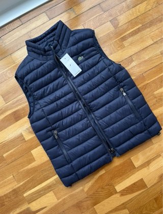 Chaleco acolchado Lacoste azul Talla S