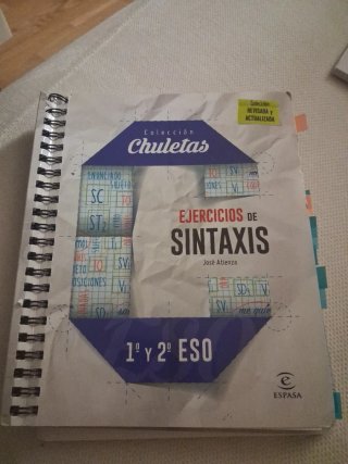 Ejercicios de sintaxis 1º y 2º para la ESO
