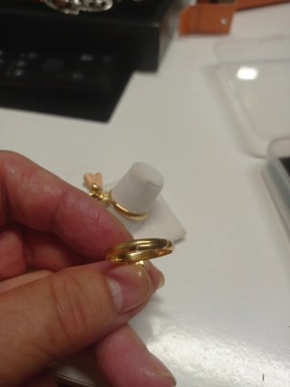 2 Anillos Chapados Oro Flor Esmaltada Ajustables