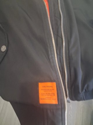 Chaqueta Bomber Original Bombers Negra L