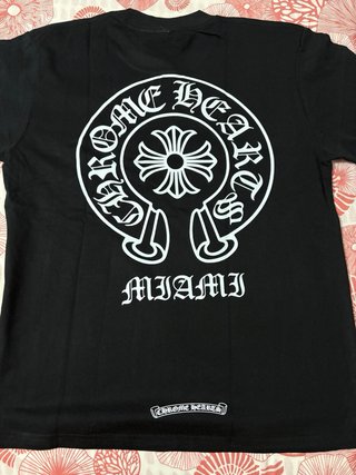 Camiseta Chrome Hearts Negra Talla S