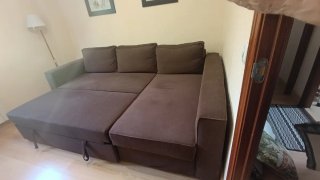 Sofá cama Ikea marron oscuro