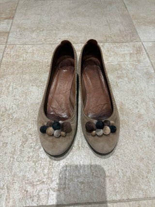 Zapatos Hispanitas T.38 Beige/Marrón