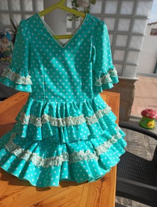 Vestido Flamenco Gitana Niña T. 7-8