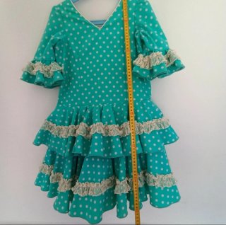 Vestido Flamenco Gitana Niña T. 7-8