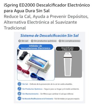 iSpring ED2000 Descalcificador Electrónico