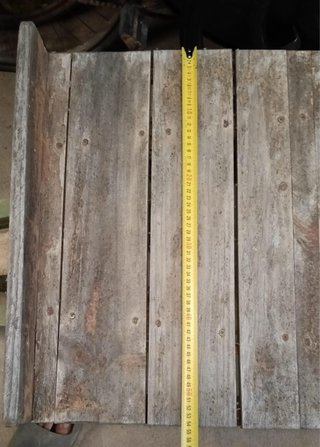 Carretilla de madera rústica