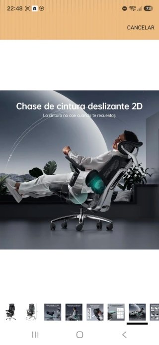 Silla Oficina Ergonómica Hbada E3 Ultra negra