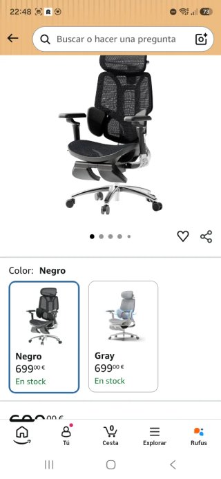 Silla Oficina Ergonómica Hbada E3 Ultra negra