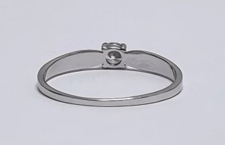 Anillo solitario plata S925 clásico