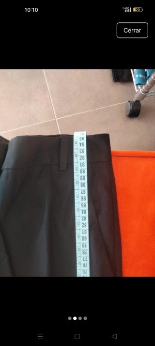 Massimo Dutti Pantalones Rectos Negros