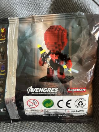 Figura Bloques Deadpool Superhéroe