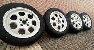 Llantas Mini Cooper y neumáticos 2004 Blancas