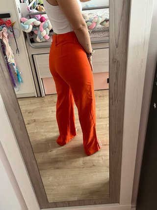 Pantalones Palazzo Mango Naranja