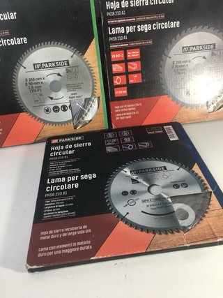 3 Discos Sierra Circular Parkside PKSB 210 A1