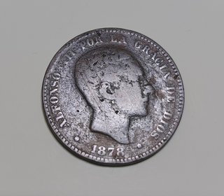 Moneda Alfonso XII 10 céntimos 1878