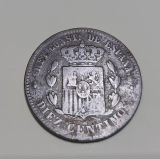 Moneda Alfonso XII 10 céntimos 1878
