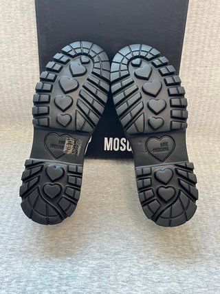 Mocassini Love Moschino Pelle Beige N.38