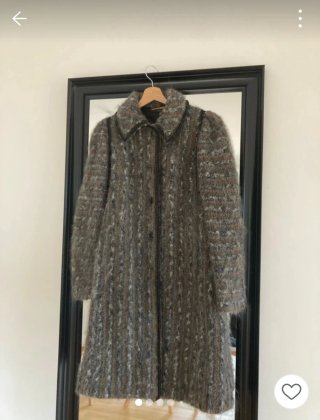 Abrigo vintage lana diseño Francia talla S