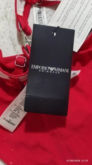 Splendido Bikini Emporio Armani rosso taglia S