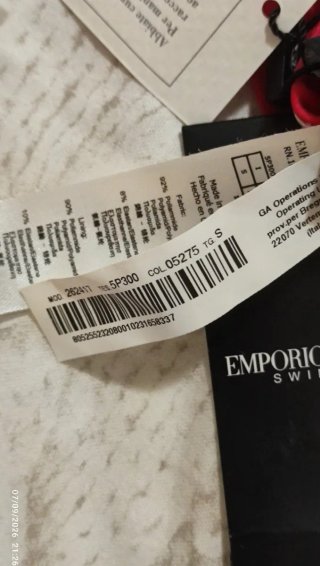 Splendido Bikini Emporio Armani rosso taglia S