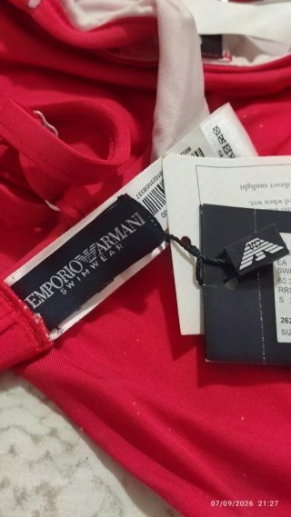 Splendido Bikini Emporio Armani rosso taglia S