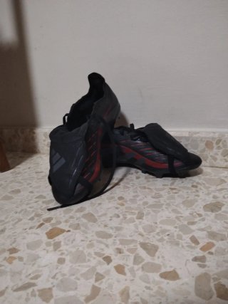 Adidas Predator Botas Fútbol Negras Rojas