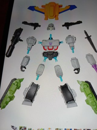 Transformers Mix Mashers Piezas Optimus y Megatron