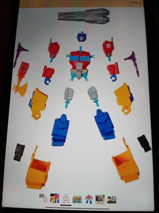 Transformers Mix Mashers Piezas Optimus y Megatron