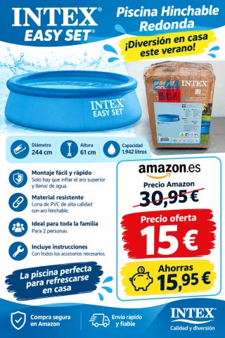 Piscina Hinchable Redonda Intex Easy Set