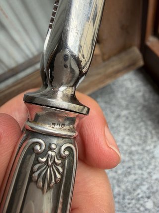 Schiaccianoci vintage in acciaio e argento