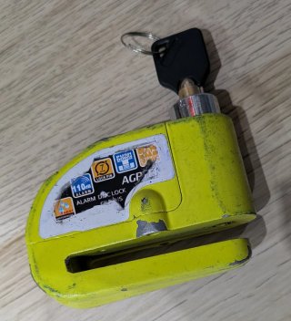 Candado Disco Alarma 110 dB AGP