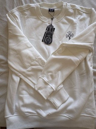 Sudadera Chrome Hearts Blanca Talla M