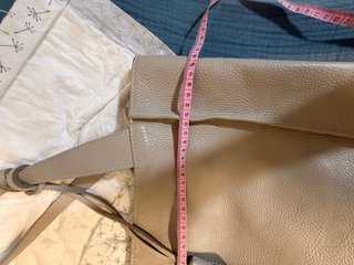 Bolso tote de piel grande gris
