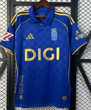 Camiseta Adidas Talla M Azul y Dorada