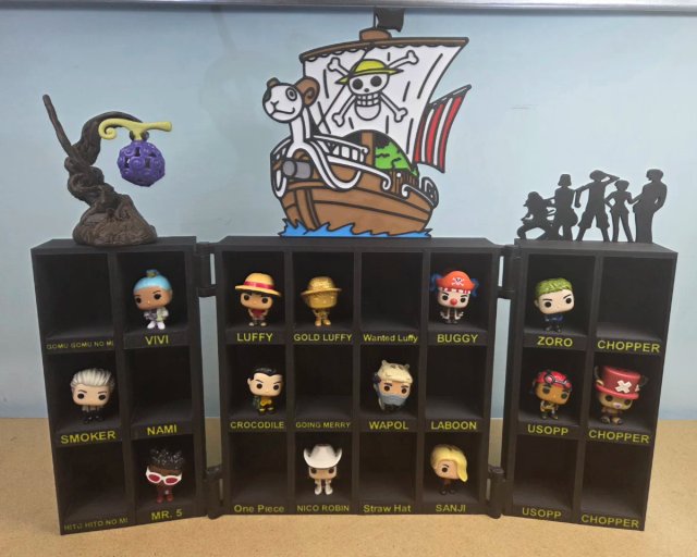 Expositor organizador funkos Kinder Joy One Piece