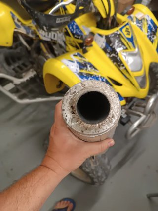 Tubo de escape Suzuki LTZ casero